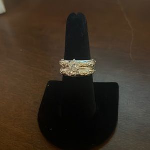 Avon Enchanting 2 Piece CZ Engagement Set Size 8~Brand New